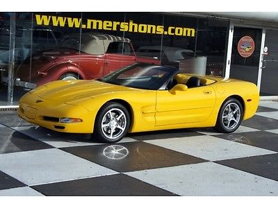 Chevrolet : Corvette Base Convertible 2-Door 2001 chevrolet corvette convertible 6 speed manual 12 k original miles immaculate