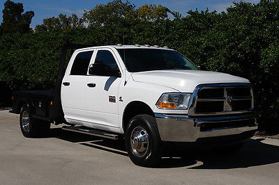 Dodge : Ram 3500 ST 4X4 6.7 l turbo diesel egr delete 4 x 4 one texas owner 9 ft mateco gooseneck flatbed