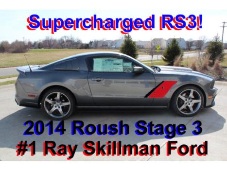 Ford : Mustang Roush RS3 2014 roush stage 3 rs 3 demo coupe 5.0 l 6 spd manual 575 hp supercharger 14 675 hp