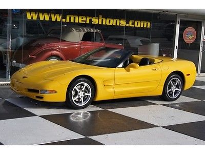 Chevrolet : Corvette Base Convertible 2-Door 2001 chevrolet corvette automatic 2 door convertible 34 k miles