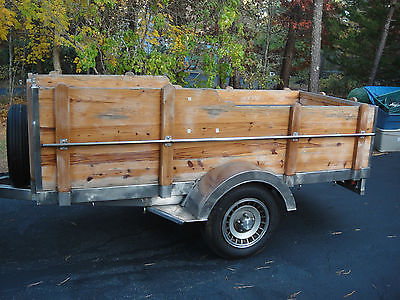 Custom Built Cargo Trailer. Stainless Steel & Knotty Pine. 2,500 lb Axel