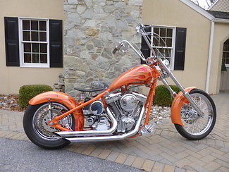 Custom Built Motorcycles : Chopper 2006 orange chopper