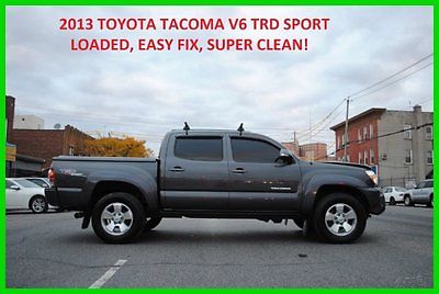 Toyota : Tacoma DOUBLE CAB TRD SPORT 4.0 V6 4WD 4X4 NAVIGATION NAV Repairable Rebuildable Salvage Wrecked Runs Drives EZ Project Needs Fix Low Mile