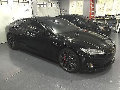2014 Tesla Model S P85+, Black on Black w/ Blacked out trim