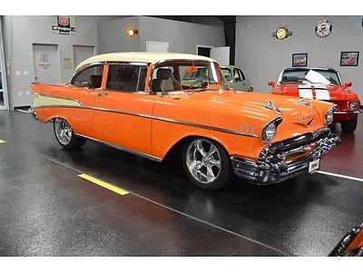 Chevrolet : Bel Air/150/210 Post Orange 355 holley custom paint and wheels and interior