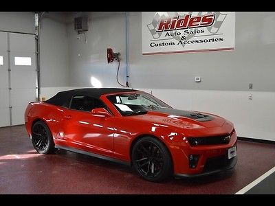Chevrolet : Camaro ZL1 Crystal Red Tintcoat Paint Convertible Low Miles Auto Transmission Black Wheels
