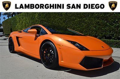 Lamborghini : Gallardo 2dr Cpe LP550-2 2013 lamborghini gallardo lp 550 2 carbon fiber 5 k miles orange over black