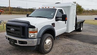 Ford : F-450 XL 2008 ford f 450 single cab with sleeper and 9 ft flat bed