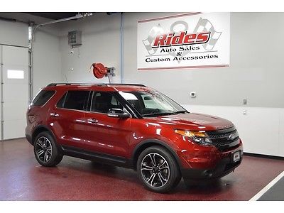 Ford : Explorer Sport One Owner Clean Title Red Paint Black Leather Navigation 4x4 SUV