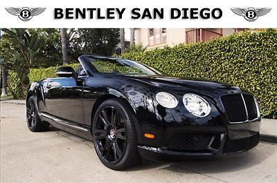 Bentley : Continental GT 2dr Convertible 2013 bentley gtc v 8 black over black 22 k miles black wheels great options