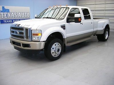 Ford : Other Pickups F450 F 450 WE FINANCE!! 2008 FORD F-450 KING RANCH 4X4 DIESEL DUALLY NAV 19K MI TEXAS AUTO