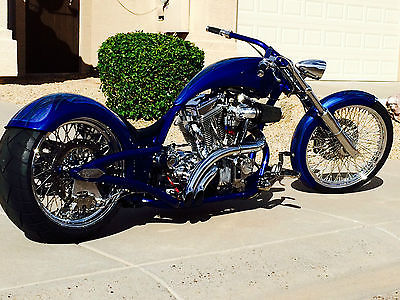 Custom Built Motorcycles : Chopper 2009 redneck engineering lowlife custom chopper motorcycle blue chrome
