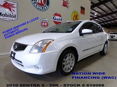 Nissan : Sentra S 2010 sentra s automatic cloth 16 in wheels 58 k we finance