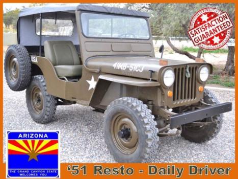 Willys : Other CJ Classic Jeep CJ3A Military Type 4x4 Vintage Willys Off Road Show Collector CJ5
