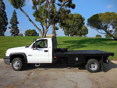 Chevrolet : Silverado 3500 Single Cab Dually Custom Flat Bed 05 chevy silverado 3500 v 8 6.6 l 74 k miles duramax diesel 2 wd allison auto