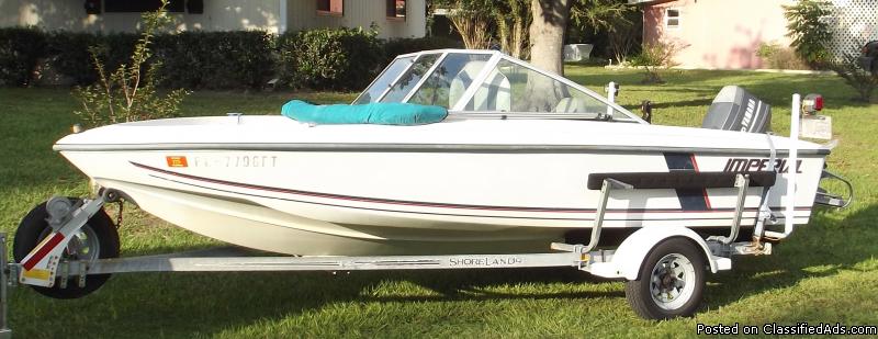 1989 17 ft Imperial boat, 0
