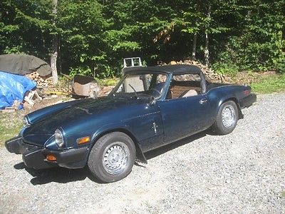 Triumph : Spitfire 1500 2 dr conv green 1980 1500