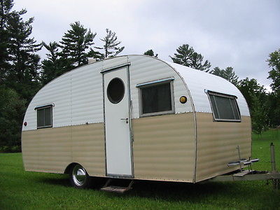 Vintage 1952 Trotwood Deco Travel Trailer ,Beautiful 1 of a kind Trailer WOW !!