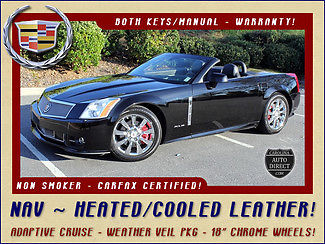 Cadillac : XLR Platinum w/ WEATHER VEIL PKG 18 chrome wheels navigation heated cooled leather heads up display park assist
