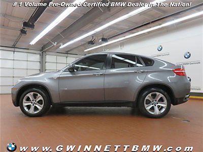 BMW : X6 35i 35 i low miles 4 dr automatic gasoline 3.0 l straight 6 cyl space gray metallic