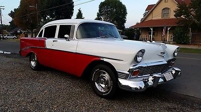 Chevrolet : Bel Air/150/210 RED 1956 chevy ground up restoration immaculate condition