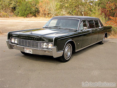 Lincoln : Continental Lehmann Peterson 1967 lehmann peterson 2 inch raised roof executive limousine spanish moss green