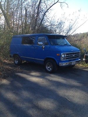 Chevrolet : Other Chrome Metal Bumpers front and back 79 chevy g 10 shortbody van