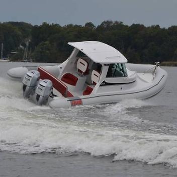 28ft Cabin Inflatable boat, RIB, Fluid Watercraft