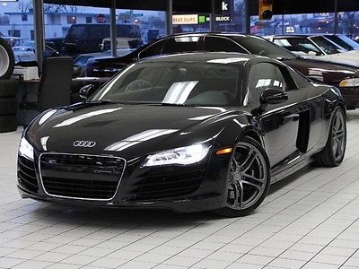 Audi : R8 4.2 l coupe r tronic carbon fiber factory warranty new tires carfax certified