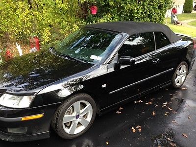 Saab : 9-3 Aero Convertible 2-Door 9 3 aero turbo v 6 low miles well taken care of priced to sell black grey