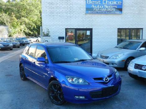 2007 Mazda Mazda3 s Grand Touring 4CylGasSaver SportCar WeFinancing - Best Choice Auto Sales, Virginia Beach Virginia