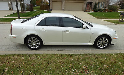 Cadillac : STS Base Sedan 4-Door 2007 cadillac sts base sedan 4 door 4.6 l white beige interior fully loaded