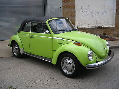 Volkswagen : Beetle - Classic CONVERTIBLE TOP 1973 volkswagen convertible solid garage kept