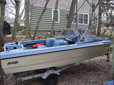 1970 MFG BOAT, 14FT, CLASSIC, WITH TRAILER, NO MOTOR OR CONTROLS,BOWRIDER,BOAT