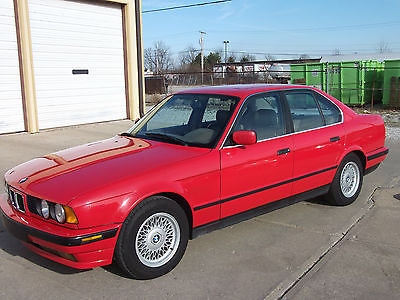 BMW : 5-Series * BMW E34 1994 540i Sedan with S52 3.2 M3 Engine, Aluminum Radiator, Red with Tan