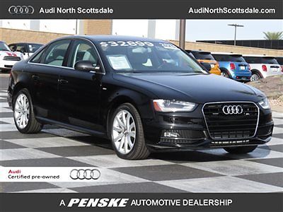 Audi : A4 -One Owner- Certified Warranty- AWD    S-line package   heated seats  leather  sun roof  low finance rates