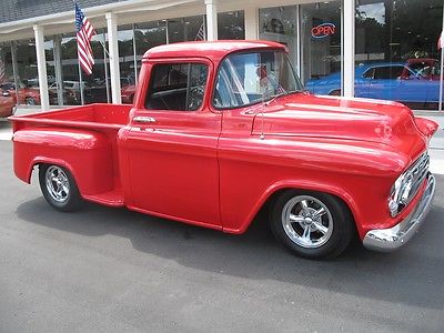 Chevrolet : Other Pickups Red and Chrome 1956 chevy side step 454 cc