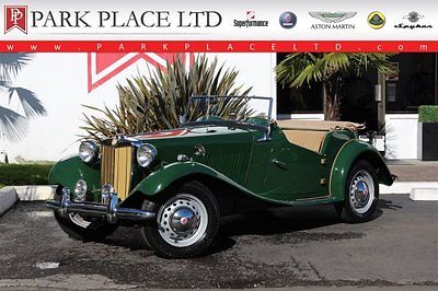 MG : Other Roadster 1953 mg td roadster 1 250 cc i 4 4 speed british racing green biscuit mint
