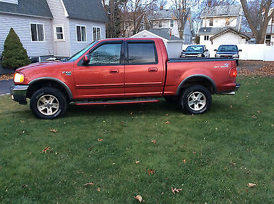 Ford : F-150 XLT Crew Cab Pickup 4-Door 2002 ford f 150 4 x 4 crew cab safe cheap reliable make an offer