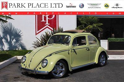 Volkswagen : Other Custom 1961 vw beetle custom factory pull back roof 1915 cc h 4 4 spdl beryl green