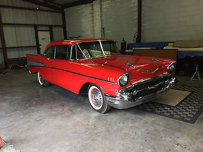 Chevrolet : Bel Air/150/210 Red 1957 chevrolet bel air original restoration