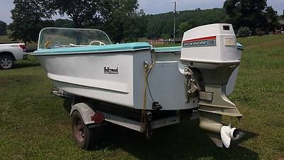 1965 Hollywood Runabout Boat  60 HP Evinrude Triumph Selectric  Cove Project