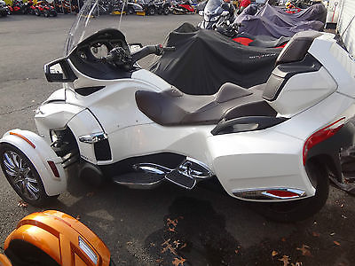 Can-Am : RT Limited 2013 great condition can am se 5 rt limited spyder motorcycle white low miles