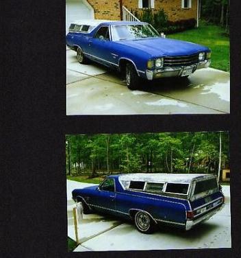 Chevrolet : El Camino Custom  1972 chevrolet el camino custom