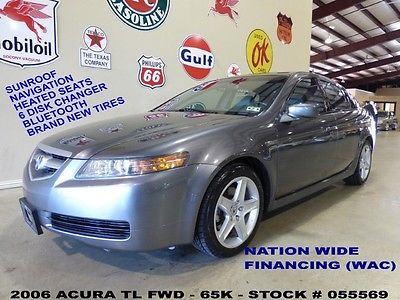 Acura : TL Navigation System 2006 tl automatic sunroof nav htd lth b t 6 disk cd 17 in wheels 65 k we finance