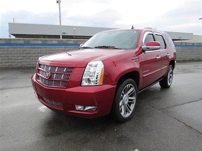 Cadillac : Escalade AWD 4dr Premium AWD 4dr Premium Low Miles SUV Automatic 6.2L 8 Cyl Crystal Red Tintcoat