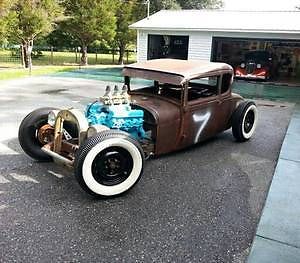 Ford : Model A coupe 1929 chopped window coupe amazingly solid body perfect patina