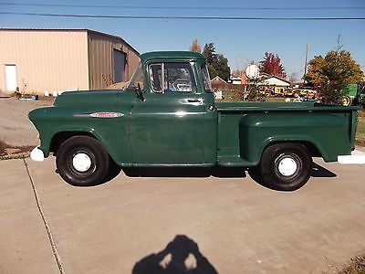 Chevrolet : Other Pickups 3100 Deluxe 1957 chevy stepside shortbed big window pickup