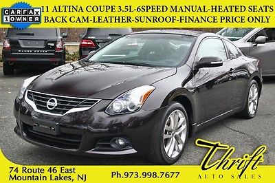 Nissan : Altima 3.5 SR 11 altina 3.5 l 6 speed manual heated seats back cam sunroof finance price only