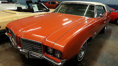 Oldsmobile : Cutlass 1972 OLDS CUTLASS ONE OWNER SURVIVOR-DOCUMENTED 1972 olds cutlass convertible one owner survivor original paint number matching